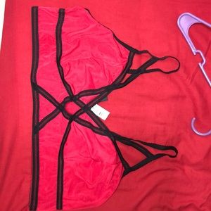 Red bralette
